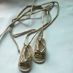 Hongteya Лидер продаж Модные из искусственной кожи римские сандалии детские высокие сандалии-гладиаторы с бантом Жесткая Резиновая подошва