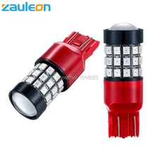 

2PCS RED W21/5W 7443 T20 LED Brake Strop Light Bulbs 360 Lighting Taillight rear Car Parking Lamp Lights