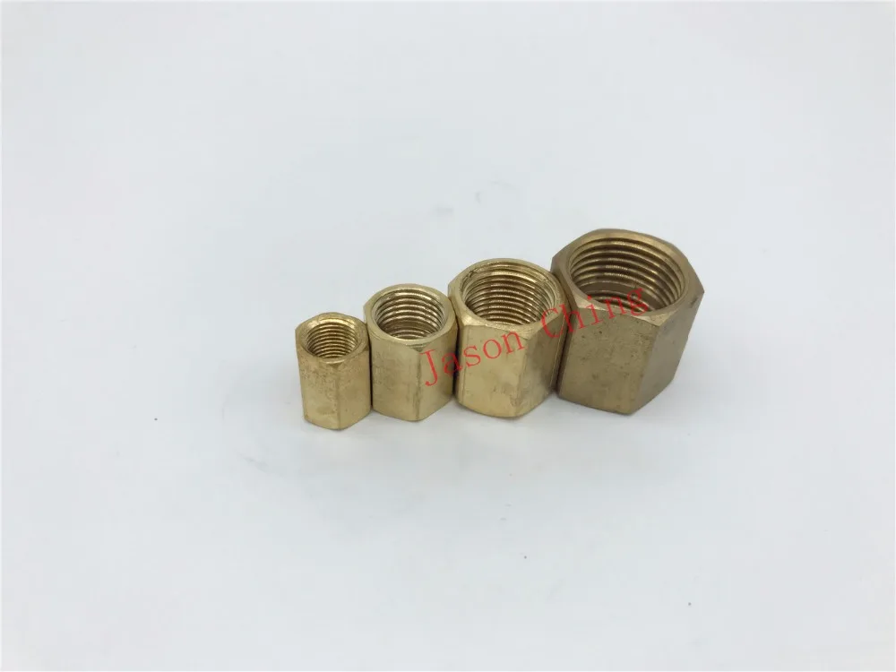 

5PCS 1/8"1/4"3/8"1/2" BSPP Connection Female Brass Pipe Straight Adapter Coupler