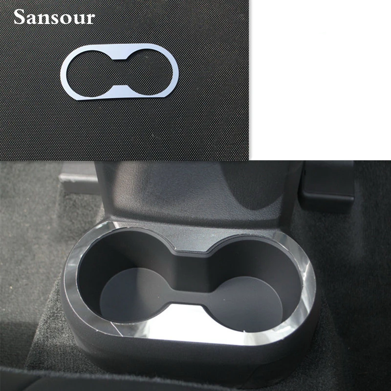 Rear Cup Holder For Jeep Compass Patriot 2011 2016 Stainless Steel Car