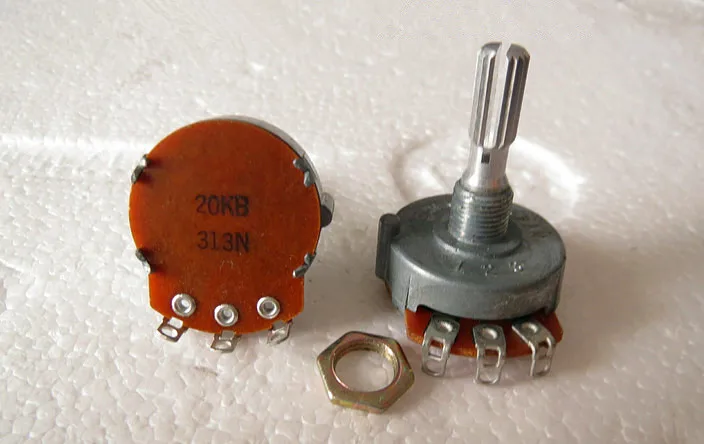 

Original new 100% Japan import 20KB 313N single potentiometer handle long 25MMF open 7.7MM (SWITCH)