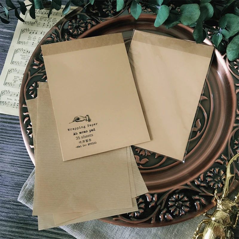 

A6 vintage notebook illustration seal stamp stickers album journal diary project making happy planner creative decorative paper