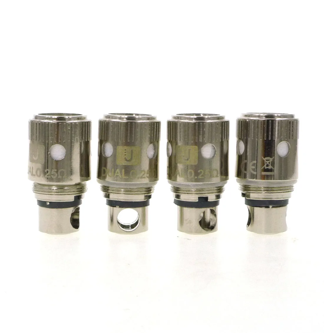 

4Pcs Crown Sub-Ohm Tank Replacement Head DUAL COIL 0.25/0.5 Ni200 0.15ohm