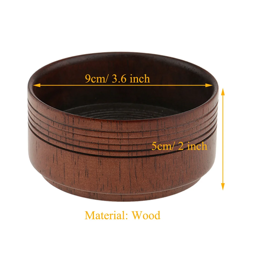 9cm High Quality Wooden Men's Shaving Mug Bowl Men Barber Beard Shave Brush Soap Cup