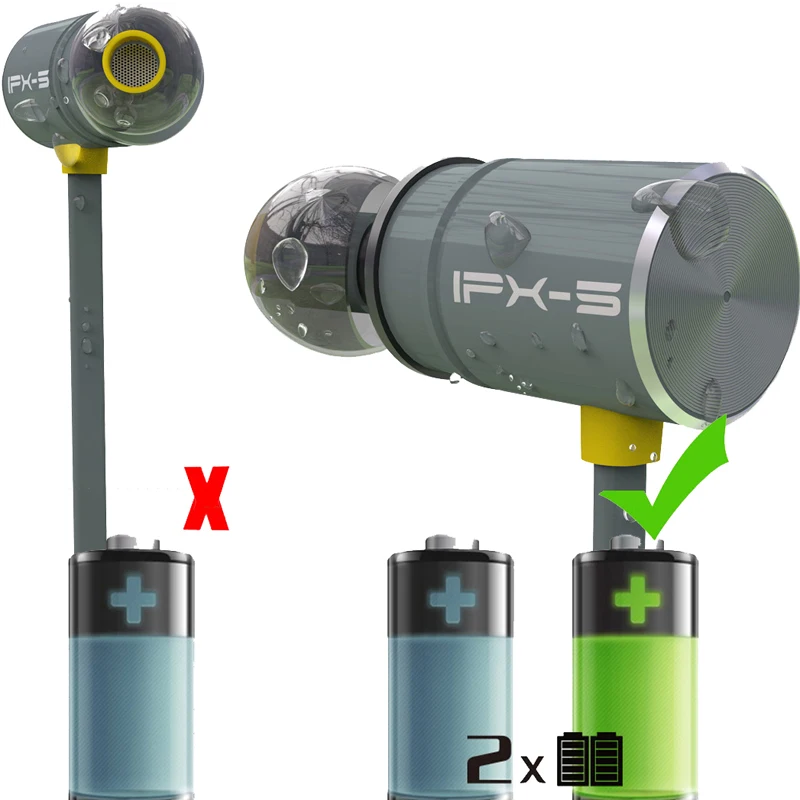 Двойная Батарея Bx343M беспроводная Bluetooth гарнитура складные наушники стерео аудио