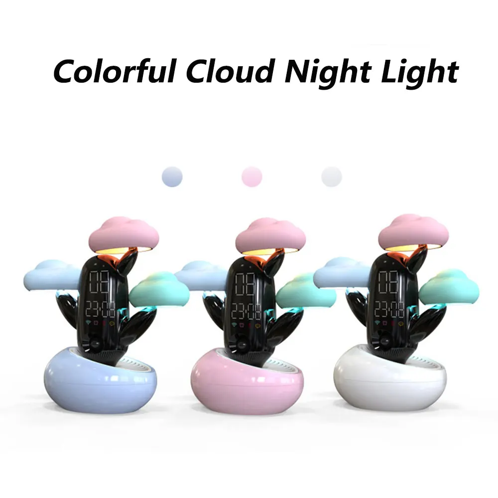 Умный погоды, светодиодный ночник, легкое облако, форма, настольные часы, лампа для индукции человеческого тела, прикроватная лампа, датчик света для дома