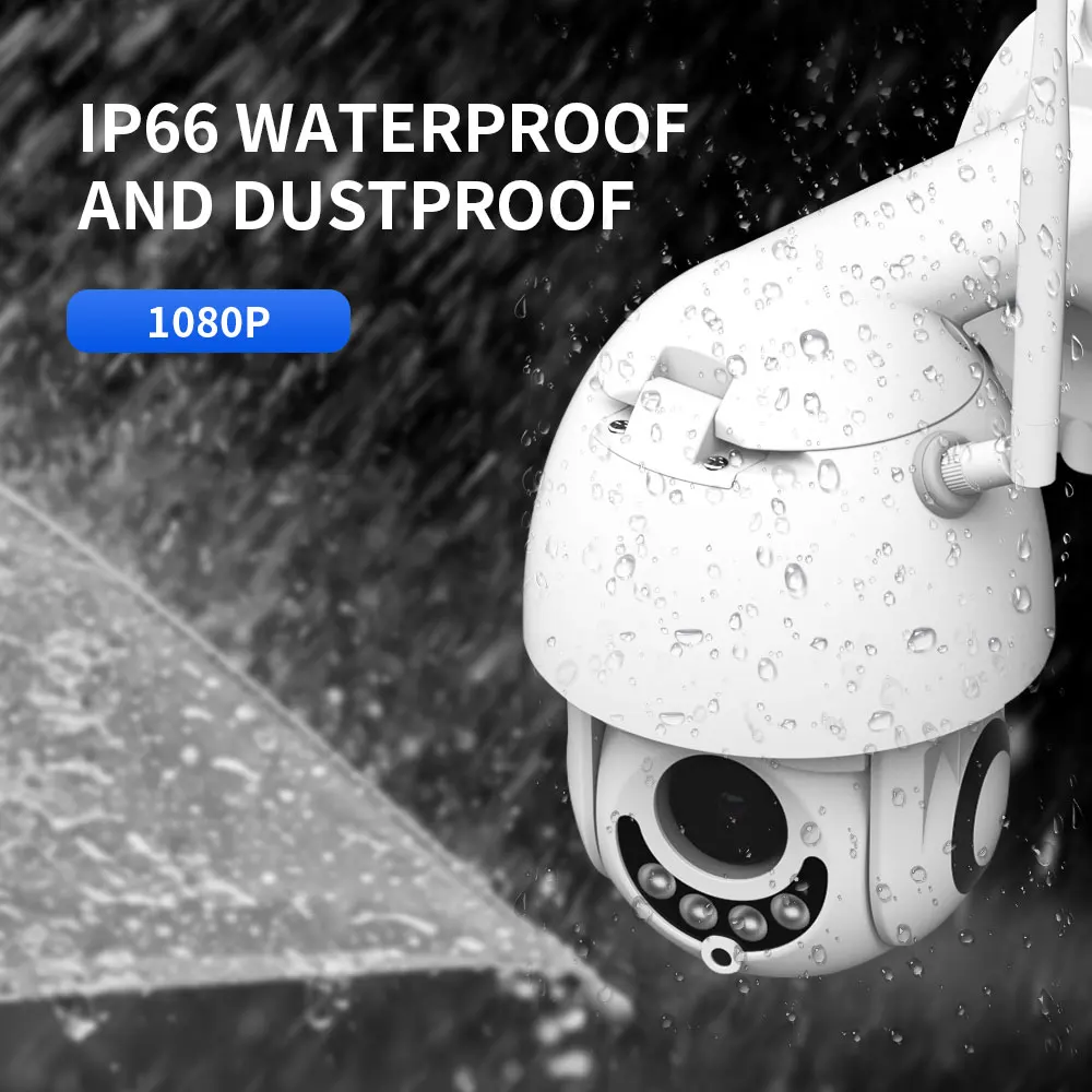 На открытом воздухе 1080 P 50 м Ночное видение IP Камера 5x зум IR CCTV сетевой монитор
