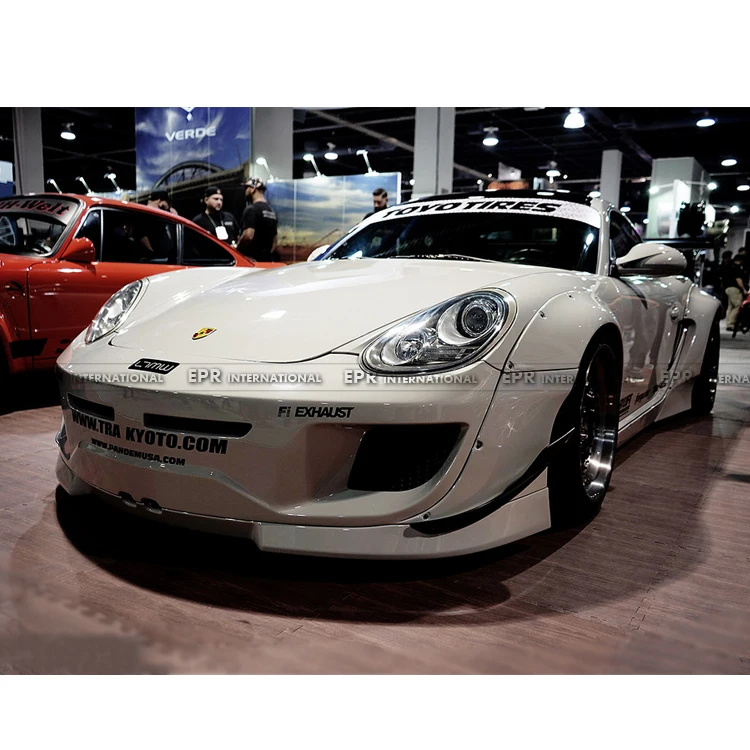 Передняя губа для 09 12 Porsche Cayman 987 2 Gen II Facelift robstyle FRP Стайлинг