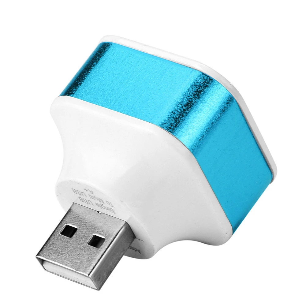 Высокоскоростной 3 порта USB2.0 концентратор портативный алюминиевый сплав+ ABS телефонный сплиттер адаптеры Поворотный штекер портативный случайный цвет