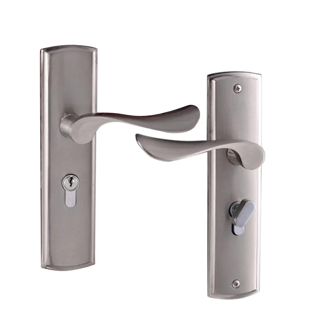 Entrance Lever Door Handle [with Three Keys] for Office or Front Door #1