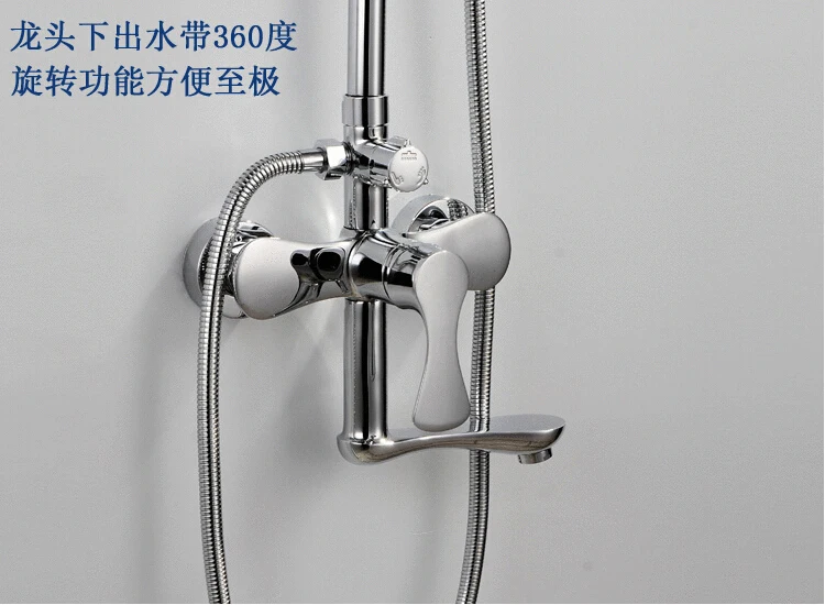 Chrome Polished Luxury Stainless Steel Bathroom Rain Shower Faucet Chrome Polished Luxury Stainless Steel Bathroom Rain Shower Faucet Head Set With Hand Br 2037 In Faucets From Home Improvement On