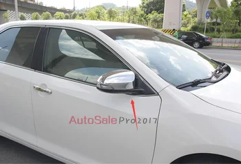 

For Toyota Camry 2015 ABS Chrome Side Door Mirror Cover Stripe Trim Protector 2Pcs for Toyota Camry 2015