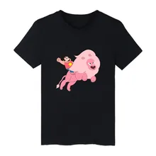 Pink Cartoon Style White Cotton T-shirt ood looking and Durable Men/Women Print Cute design T-shirt with High quality