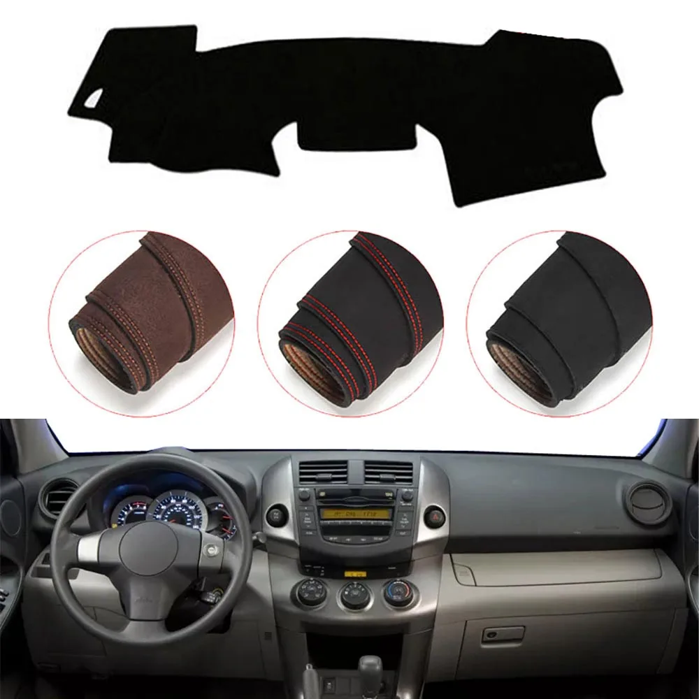 

Console Dashboard Suede Mat Protector Sunshield Cover Fit For Toyota RAV4 2006-2012