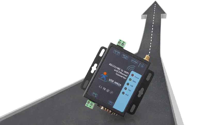 Промышленный конвертер Ethernet RS232/RS485 в Wi Fi 802 11 B/G/N USR W610 V2 встроенный веб сервер/Веб