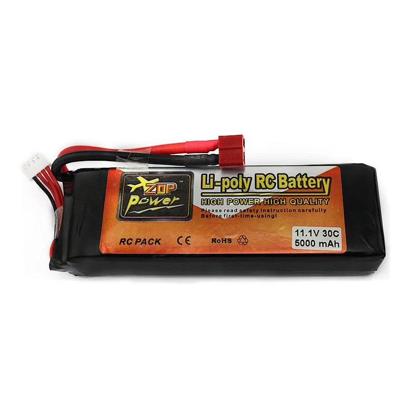 1 шт. Zop power lipo батарея 11,1 V 5000mAh 3S 30C LiPo Li-poly батарея