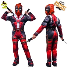 

2018 New Arrival Deluxe Boys Marvel Deadpool Children Muscle Movie Halloween Carnival Party Cosplay Costume