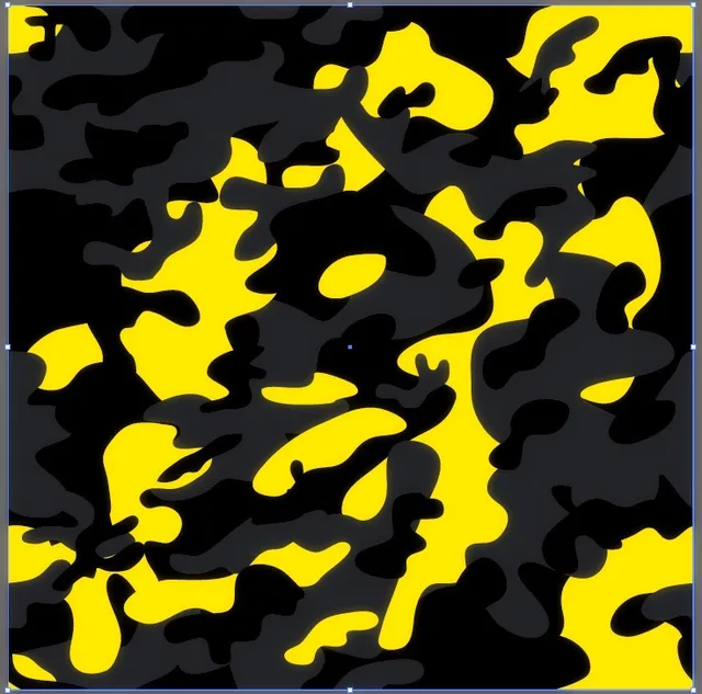 1.52x2000cm Large Yellow Black arctic Camo Vinyl Car Wrap