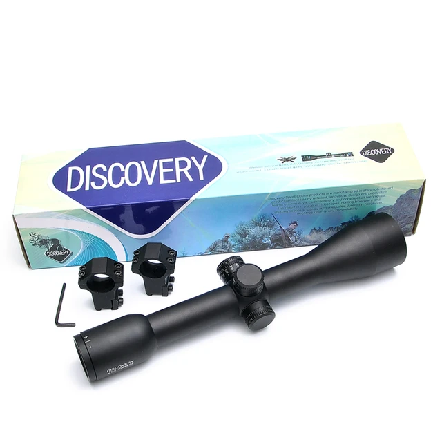 Cheap Discovery VT-2 10X44 SF Scope For Rifle Fiber Optic Rifle Scope Airsoft Gun Hunting Rangefinder Hunting Scope