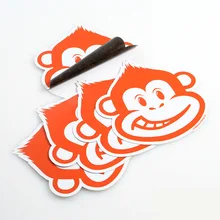 Пользовательские УФ защиты высечки водонепроницаемый блеск виниловый логотип стикер поставщики- PX9027