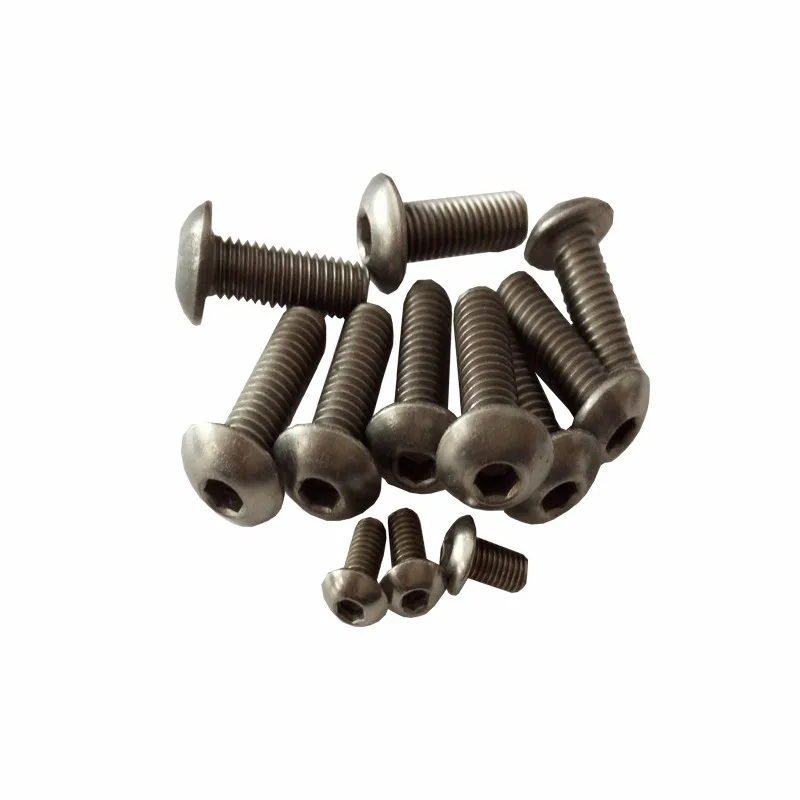 

10pcs/lot ISO7380 Titanium hex socket button head screw M2 M2.5 M3 M4 M5 M6