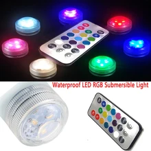 IP68 многоцветные светодиодные подводные огни свет для бассейна ваза в виде рыбы чаши Аквариум Украшение на день рождения светодиодная подводная лампа