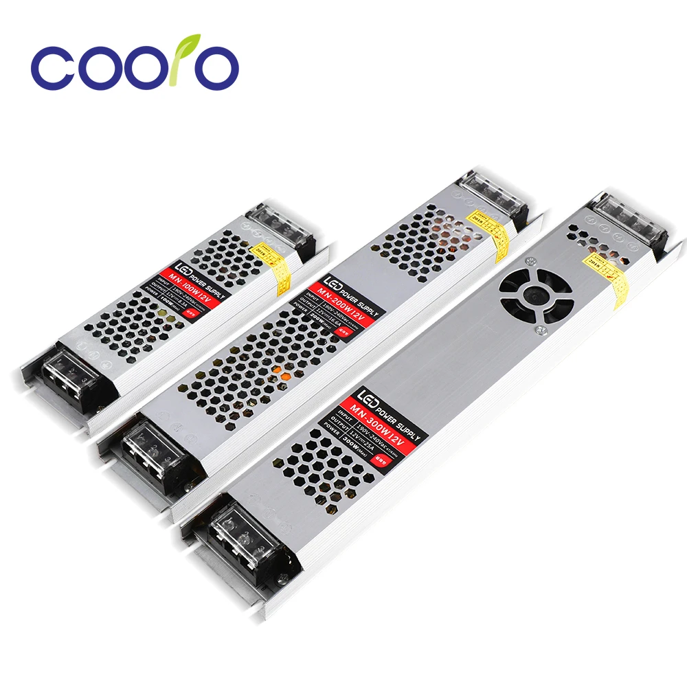 

Ultra Thin Power Adapter 100W 200W 300W Lighting Transformer LED Driver Switching Power Supply Long Lifetime
