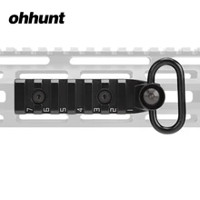 Ohhunt Тактический 7 слотов M-LOK ссылка Пикатинни Handguard QD крепления с Qucik Съемная стропа поворотный для прицела