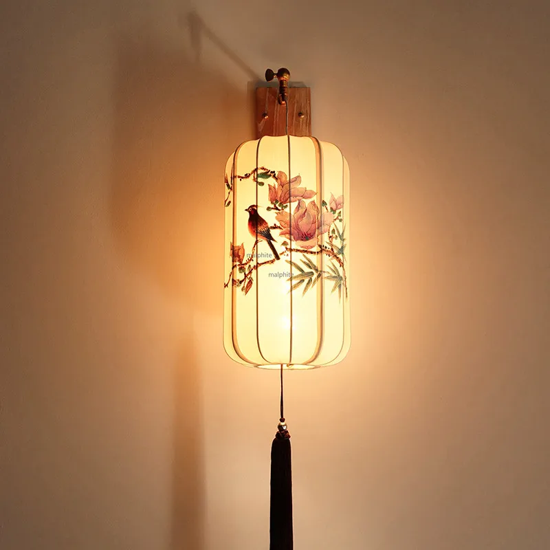 

Chinese Style Restaurant Retro Lighting Wall Lamp Bedroom Bedside Wall Sconce Simple Light Fixture Modern Home Hecor Wall Lights
