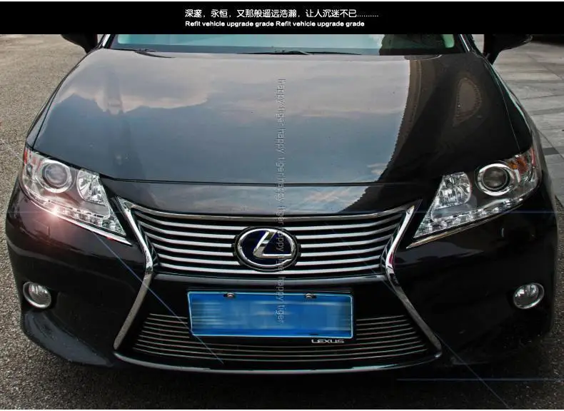 Яркий головной светильник из нержавеющей стали для Lexus ES250 300h 350, декоративный светильник с блестками для бровей