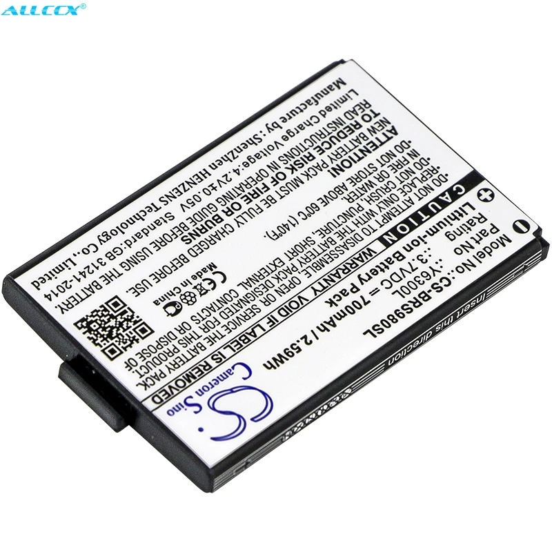 Cameron Sino 700 мАч батарея Y6300L для Blinc G2 ONEAL RF710 RF 730 RS 980 RT 712 TORC V200 VCAN|Цифровые
