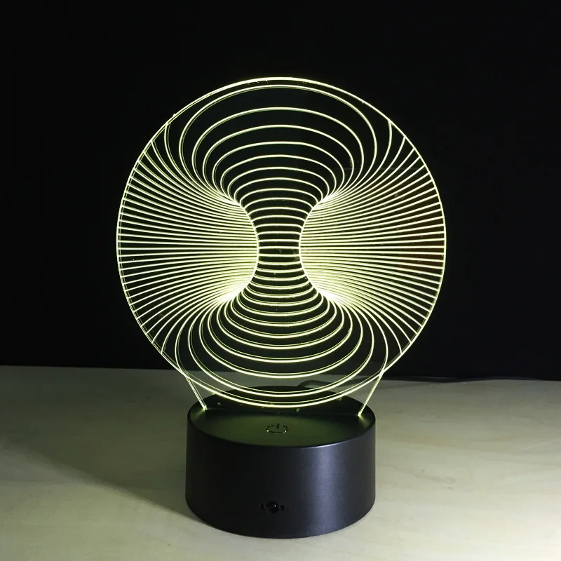 Creative 3D Illusion Lamp LED Night Light 3D Abstract Graphics Acrylic Lamparas Atmosphere Lamp Novelty Lighting Home Decorate