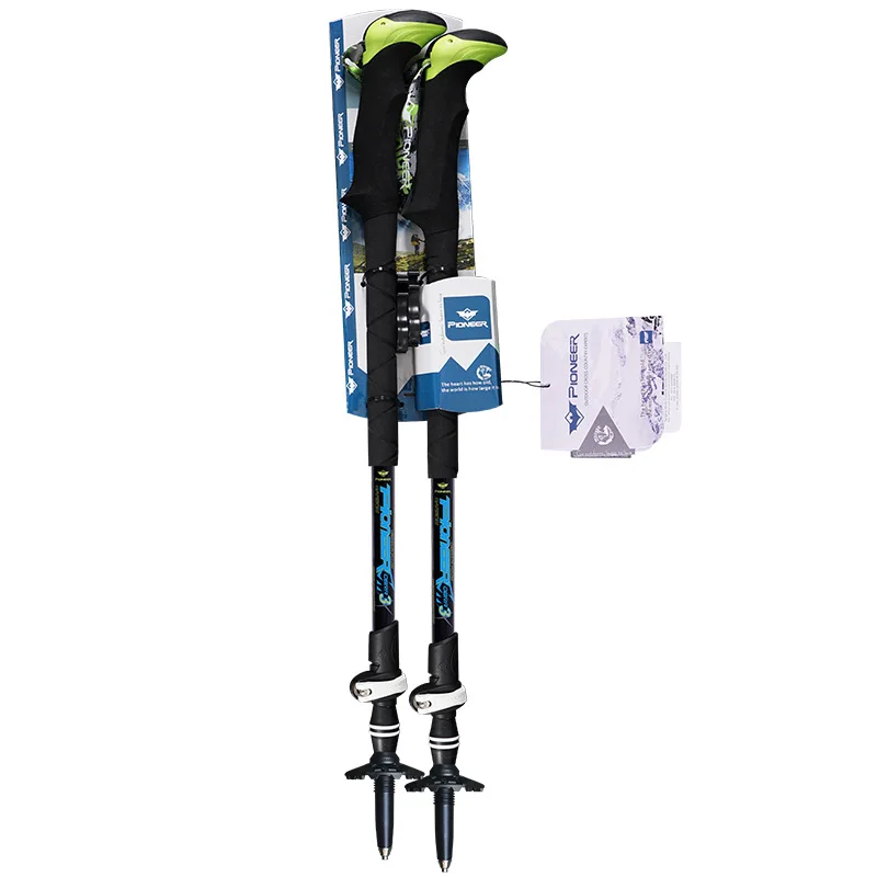 

2018 carbon fiber ultralight nordic walking sticks telescopic trekking poles trekking hiking poles foldable walking stick