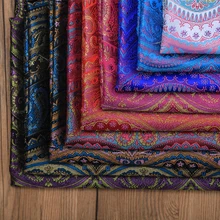 Новое поступление парча жаккард полиэстер поп этнический стиль ткань для войлока лоскутное шитье DIY женское платье Сумочка для салфеток на 100x90 см