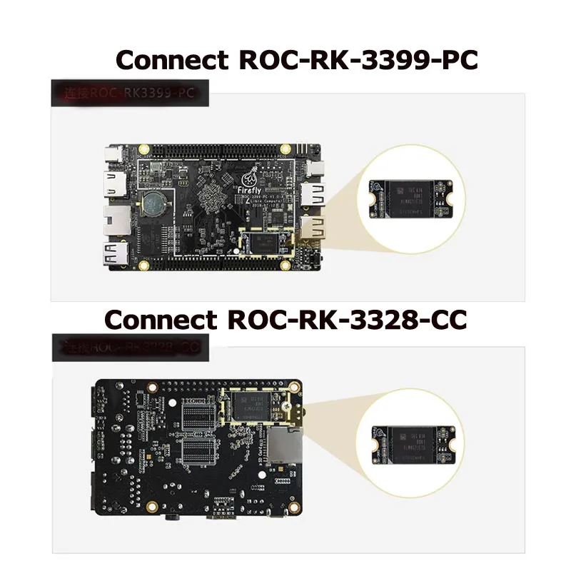 Подключаемый EMMC модуль, ROC-RK3399-PC ROC-RK3328-CC выбор платы развития