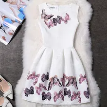 Women Summer Dress Round Neck Print Vintage Dress Boho Sleeveless Women Dress Plus Size/mini Dress Party Vestido Ball Gown Dress trendy scoop neck sleeveless animal print plus size dress for women