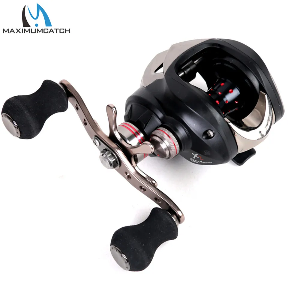 

Maximumcatch Acuflex Baitcasting Reel 10+1 BB 7.0:1 8KG Max Drag Ultra Light Centrifugal Brake System Fishing Reel