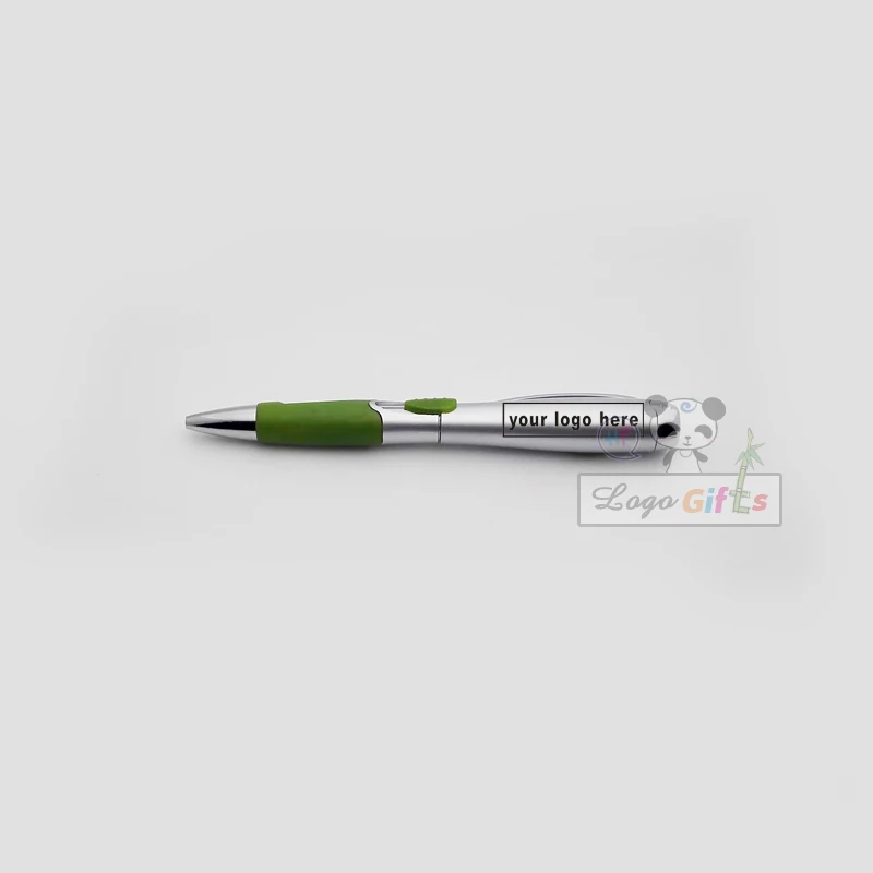 Цветной светодиодный светильник, шариковая ручка, светодиодный карандаш, индивидуальная печать с вашим логотипом бренда и адреса компании или веб-сайта/электронной почты