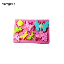 SM-320 3D Кремния Торта Помады шоколадное печенье плесень сахарной пасты с днем рождения формы Инструменты для тортов