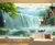 Пользовательские фото обои водопады 3D стереоскопические водопады обои для гостиной 3d настенные фрески в стиле фермерского дома - изображение