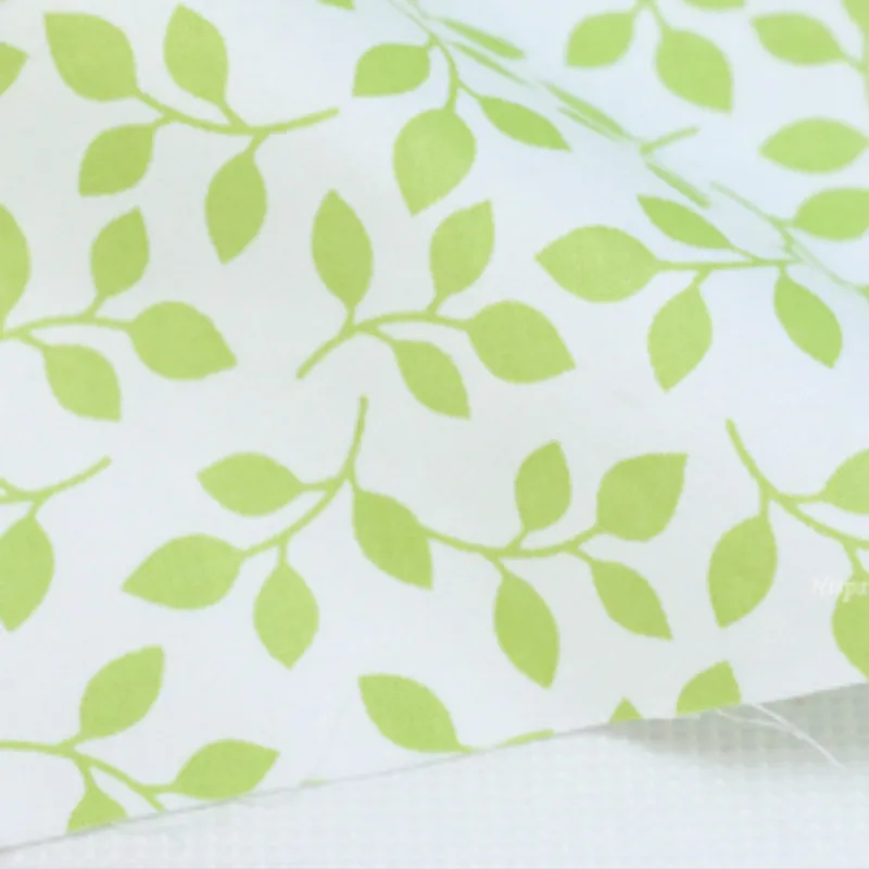 50x160 СМ серия зеленых листьев, хлопковая Лоскутная Ткань для шитья своими руками, Стеганный материал для детей и кукол