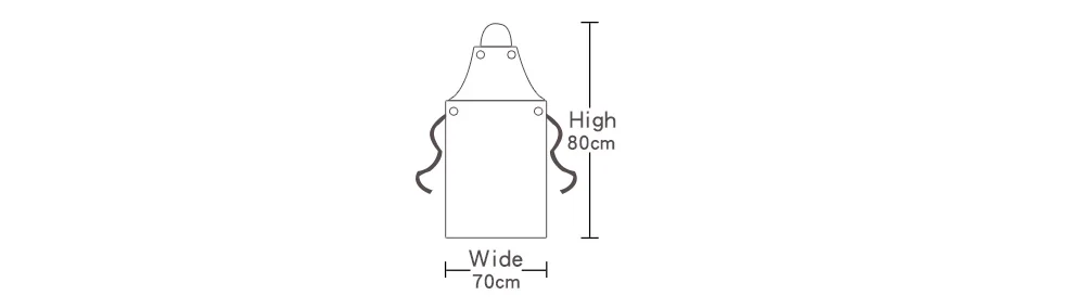 White Short Pu Kitchen Waterproof And Oil-Proof Anti-Fouling Aprons For Men Women Adults