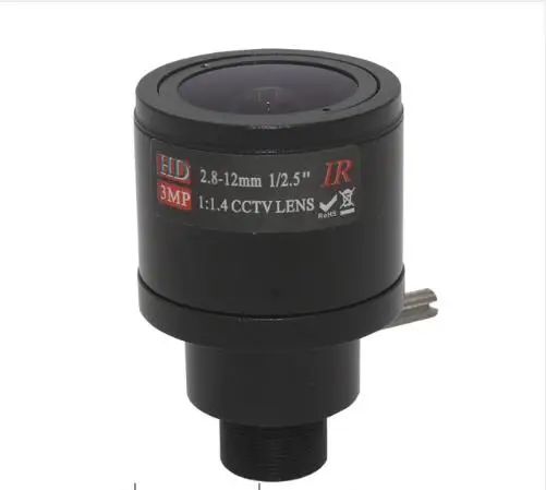 

HD cctv lens 3MP M12 2.8MM-12MM varifocal lens 1/2.7" F1.4 90 to 28 degree for security camera