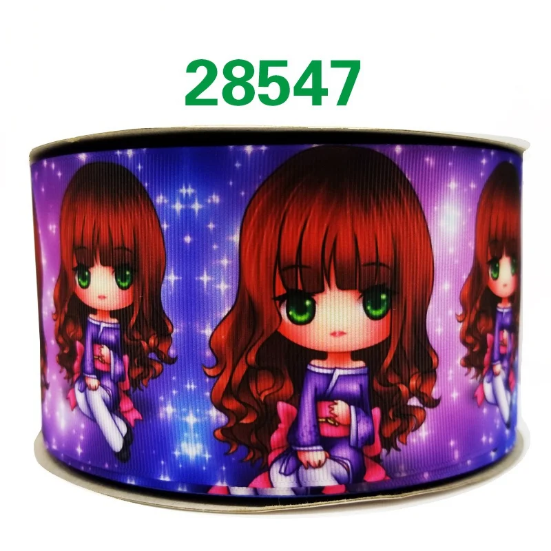50 ярдов в размер мультфильм ленты напечатанные grosgrain ленты 28543 - Цвет: 28547