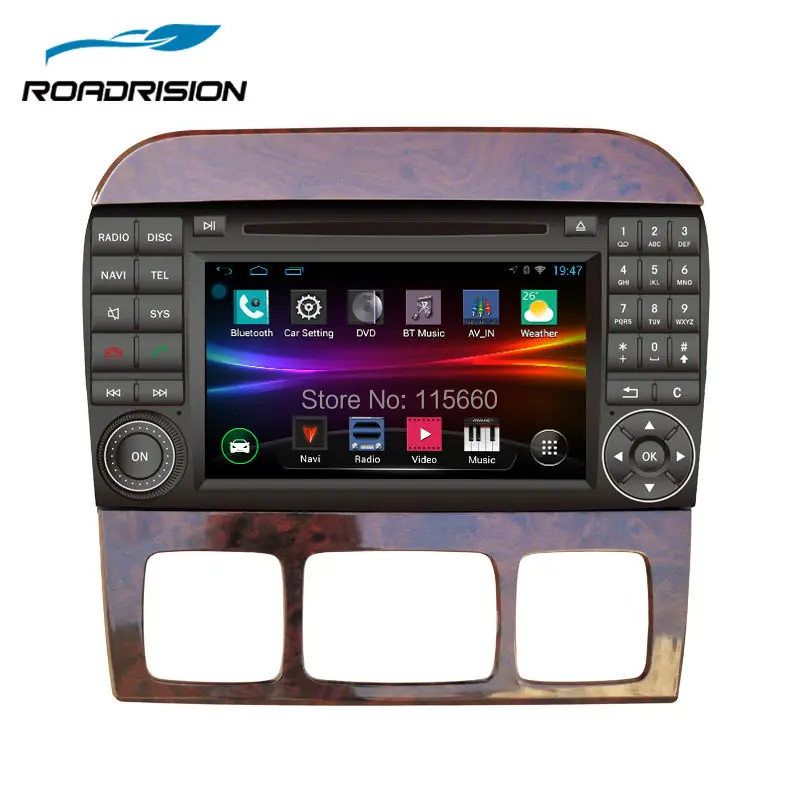 RoadRision 2Din 7 ''автомобильный dvd плеер Android 6 0 для Mercedes Benz S Class W220 W215 S280 S320 S350 S400 радио