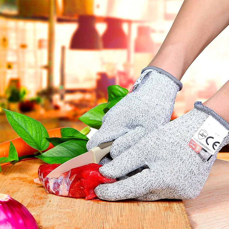 Details about   6Size Anti-Cut Full Finger Fishing Gloves Resistant Protective Gloves Food Grade 