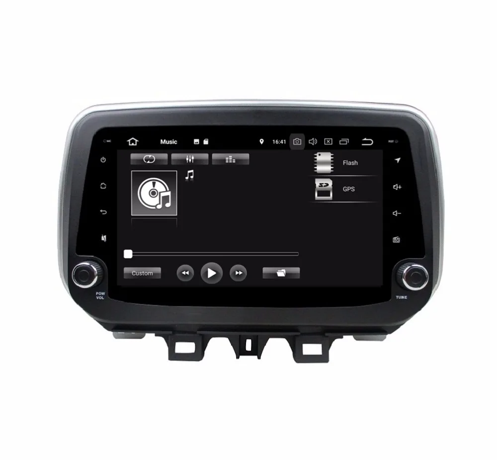 Excellent 1024*600 HD 9" Quad Core Android 8.1 Car Audio DVD Player for Hyundai IX35 Tucson 2018 Radio GPS WIFI Bluetooth Mirror link USB 5