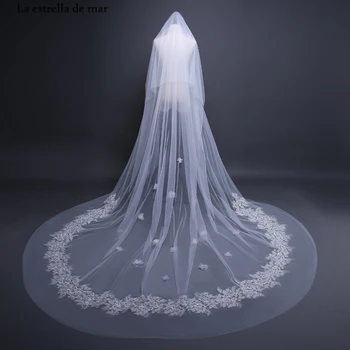 

Voile mariage 2019 new white 3 m wedding veils real photo, cheap wedding accessories wholesale