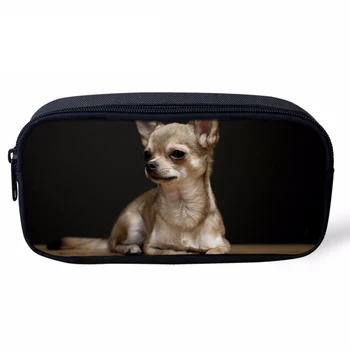 

Noisydesigns Casual Students Pencil Case Cute 3D Dog Animals Print Boy Girls Pencil Bags for Teens Travel Women Cosmetic Cases