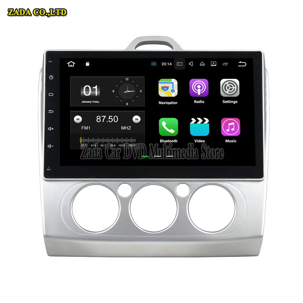 NaviTopia 10 1 дюймов 4 ядра 2 ГБ Android 8 автомобиль gps навигации для FORD FOCUS 2007 2008 2009 2010 2011 MT